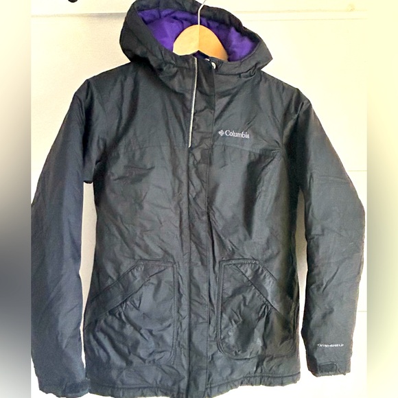 COLUMBIA girls size medium Omni heat black winter jacket - Picture 1 of 6